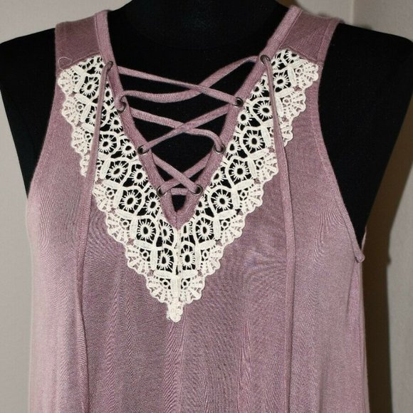 Hippie Chic Tops - Brand New Hippie Chic Lila Tank Top Size M - Dusty Rose